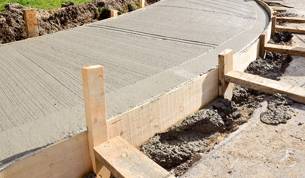 Curbs--Sidewalk-Concrete-Forming